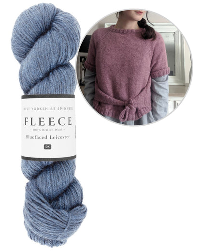 Closca Shirt | mit Schleifendetail aus Fleece Bluefaced Leicester DK von West Yorkshire Spinners