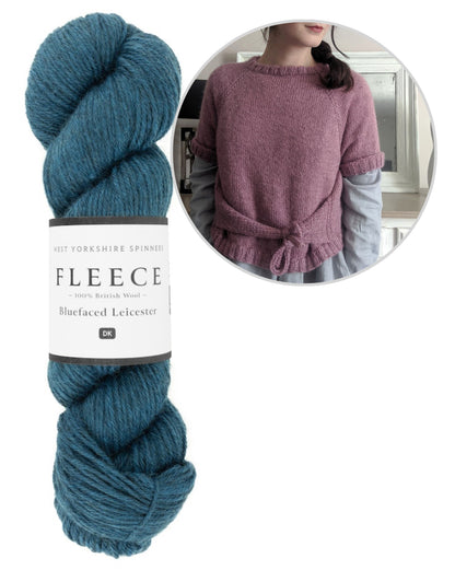 Closca Shirt | mit Schleifendetail aus Fleece Bluefaced Leicester DK von West Yorkshire Spinners
