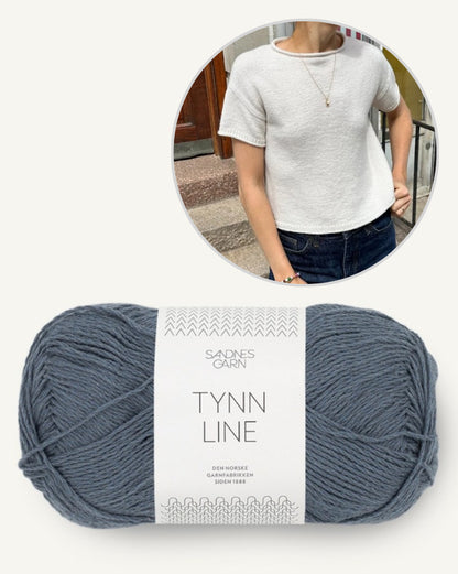 Cloud Tee | gorgeous classic shirt with Tynn Line by Sandnes Garn 