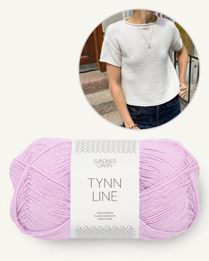 Cloud Tee | gorgeous classic shirt with Tynn Line by Sandnes Garn 