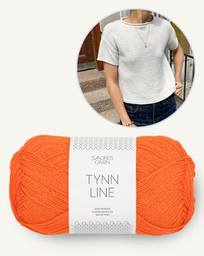 Cloud Tee | gorgeous classic shirt with Tynn Line by Sandnes Garn 