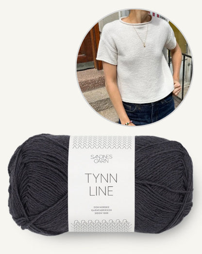 Cloud Tee | gorgeous classic shirt with Tynn Line by Sandnes Garn 