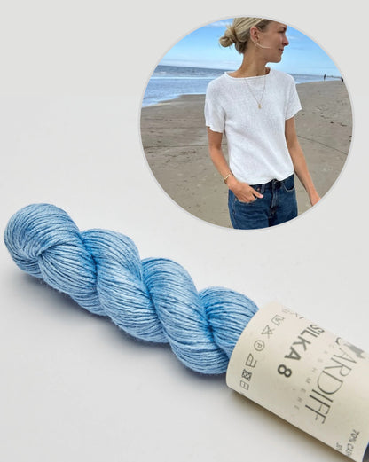 Cloud Tee - Silka Edition | schimmernd und super weich aus Silka von Cardiff Cashmere