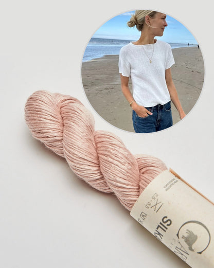 Cloud Tee - Silka Edition | schimmernd und super weich aus Silka von Cardiff Cashmere