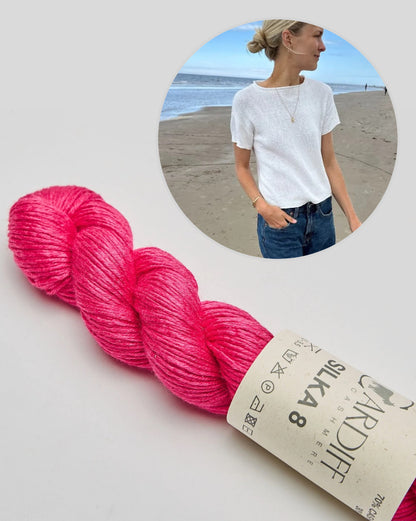 Cloud Tee - Silka Edition | schimmernd und super weich aus Silka von Cardiff Cashmere