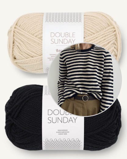 Clovelly Sweater | fantastische Streifen aus Double Sunday von Sandnes Garn