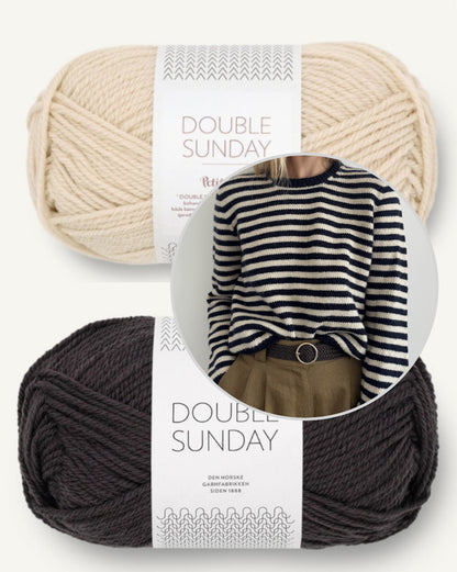 Clovelly Sweater | fantastische Streifen aus Double Sunday von Sandnes Garn
