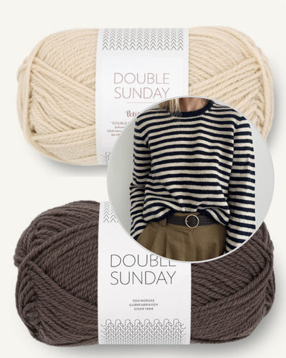 Clovelly Sweater | fantastische Streifen aus Double Sunday von Sandnes Garn
