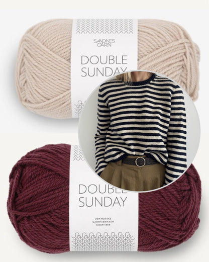 Clovelly Sweater | fantastische Streifen aus Double Sunday von Sandnes Garn