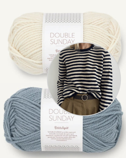 Clovelly Sweater | fantastische Streifen aus Double Sunday von Sandnes Garn