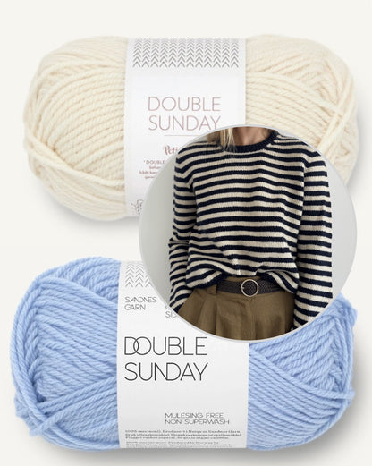 Clovelly Sweater | fantastische Streifen aus Double Sunday von Sandnes Garn