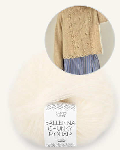 Clover Sweater | leicht und weich aus Ballerina Chunky Mohair von Sandnes Garn