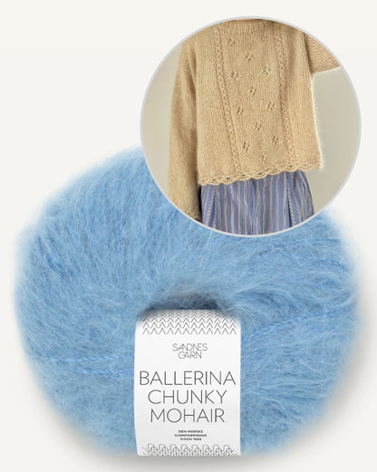 Clover Sweater | leicht und weich aus Ballerina Chunky Mohair von Sandnes Garn