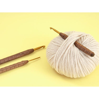Walnut Gold Häkelnadel