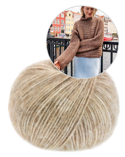 Lana Grossa Nordic Rippenpullover mit Natural Alpaca Pelo 4