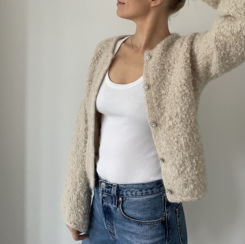 Coco Amour Knitwear Audrey Jacket mit Teddy Dear und My Joy von Gepard Garn 