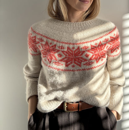 Coco Amour Knitwear Nordic Snowflake Sweater mit Pinta und Mohair Bliss von Pascuali 1