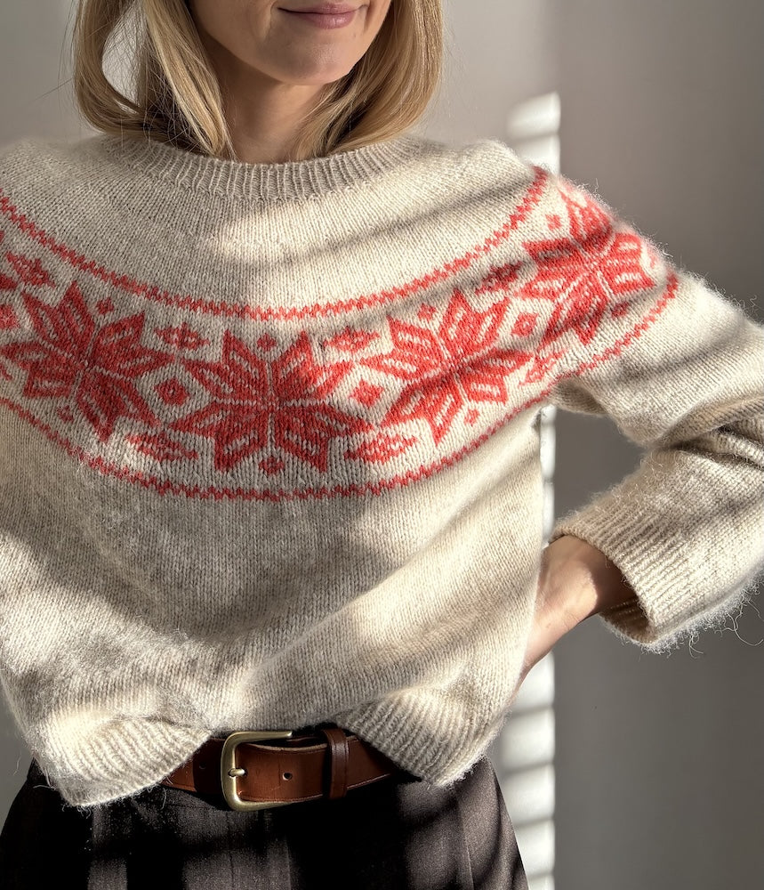 Coco Amour Knitwear Nordic Snowflake Sweater mit Pinta und Mohair Bliss von Pascuali 13