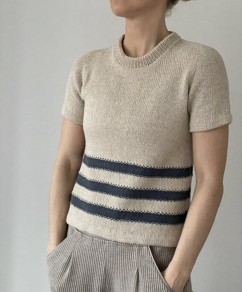 Coco Amour Knitwear Gullane Tee mit Line von Sandnes Garn 1
