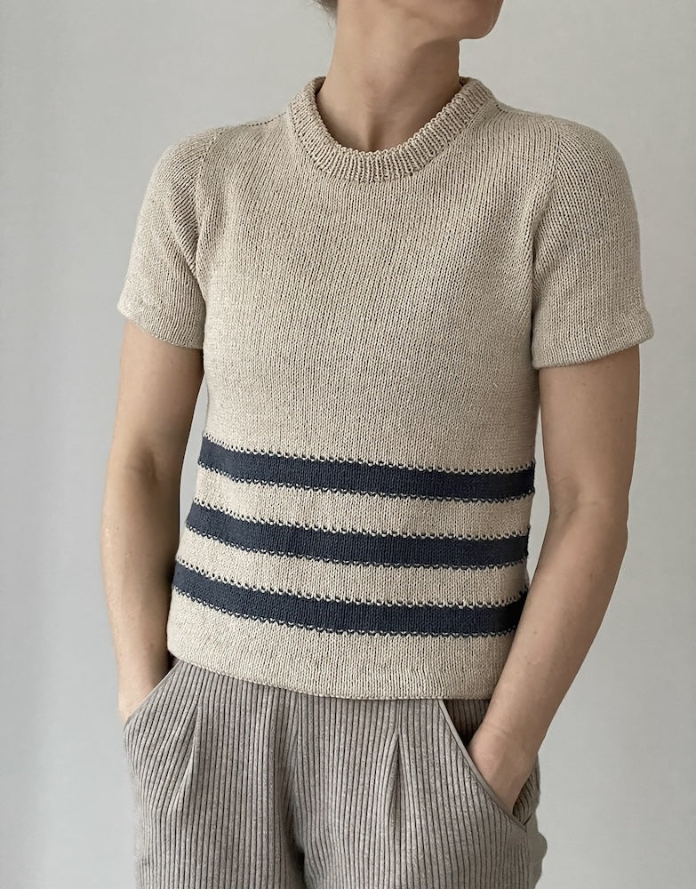 Coco Amour Knitwear Gullane Tee mit Line von Sandnes Garn 4