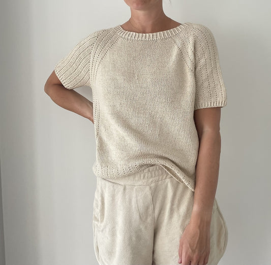 Mia Summer Tee von Coco Amour Knitwear mit Kosho und Kinu von ITO Yarn 1