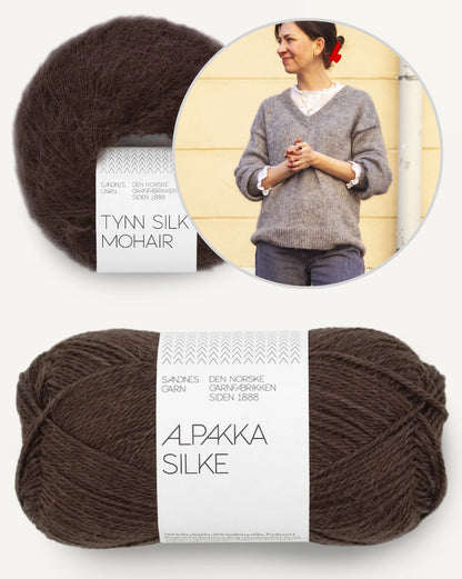 Comfort Zone Sweater | super weich und bequem aus Alpakka Silke und Tynn Silk Mohair von Sandnes Garn