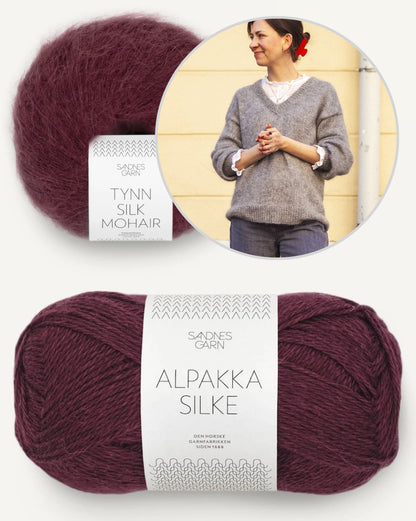 Comfort Zone Sweater | super weich und bequem aus Alpakka Silke und Tynn Silk Mohair von Sandnes Garn