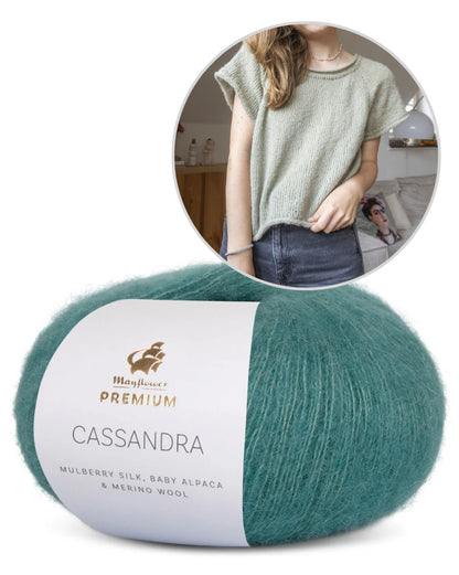Community KAL Shirt | ultra-light shirt made from Cassandra by Mayflower Denmark