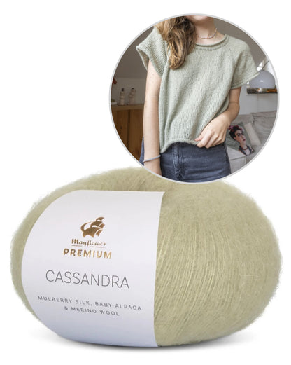 Community KAL Shirt | ultra-light shirt made from Cassandra by Mayflower Denmark