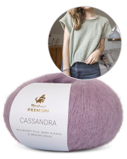 Community KAL Shirt | ultra-light shirt made from Cassandra by Mayflower Denmark