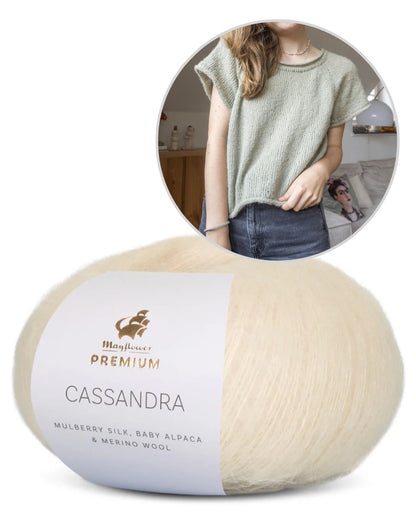 Community KAL Shirt | ultra-light shirt made from Cassandra by Mayflower Denmark