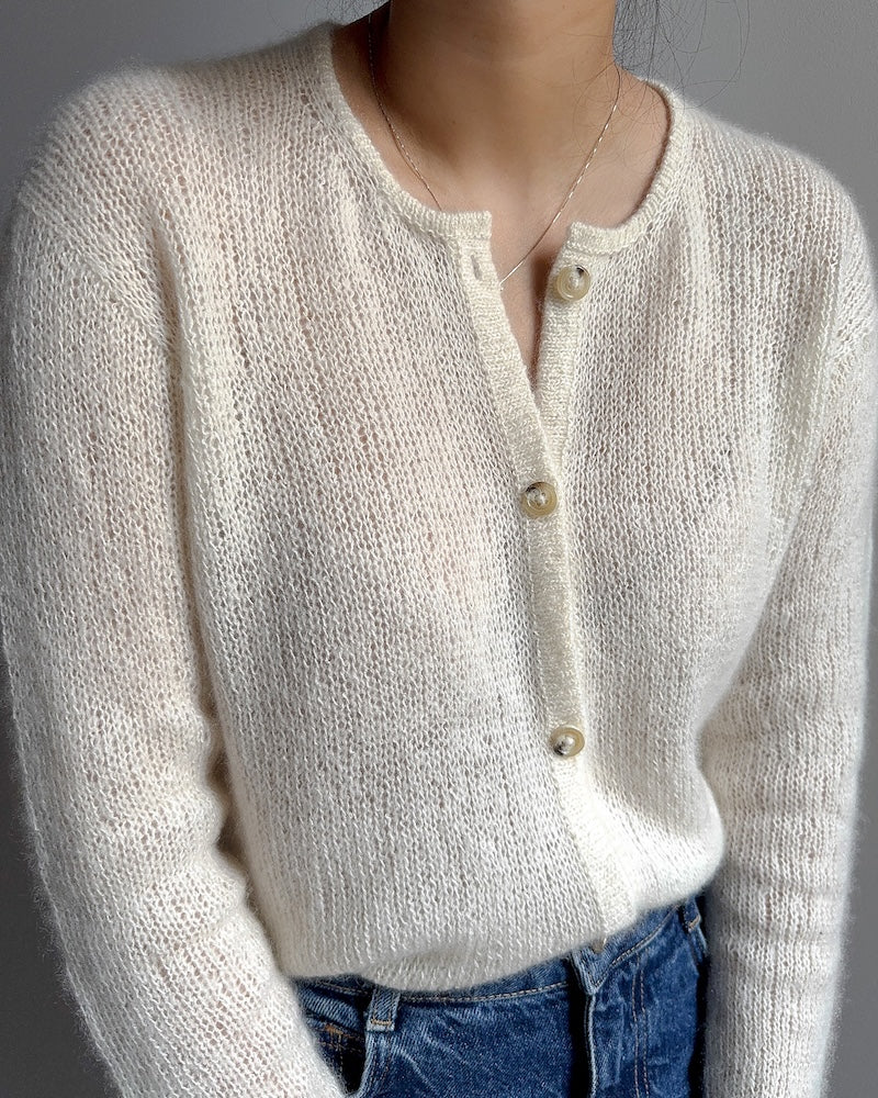 Diane Cardigan von Cookie the Knitter mit Brushlight von Cardiff Cashmere 2