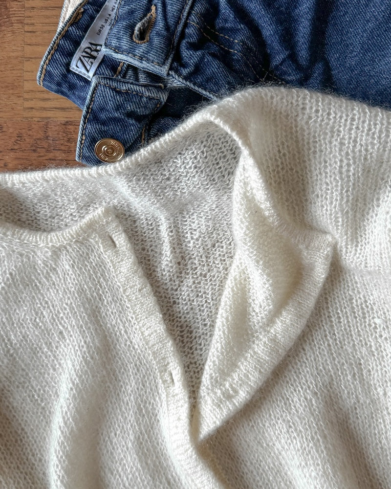 Diane Cardigan von Cookie the Knitter mit Brushlight von Cardiff Cashmere 3