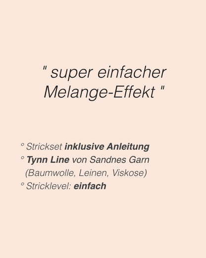 Coral Top | einfach und schnell aus drei Fäden Tynn Line von Sandnes Garn