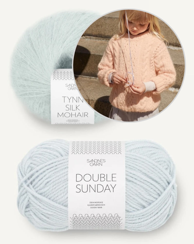 Cornelia Sweater Junior aus der Kollektion 2408 Mykt til Barn von Sandnes Garn mit Double Sunday und Tynn Silk Mohair 7