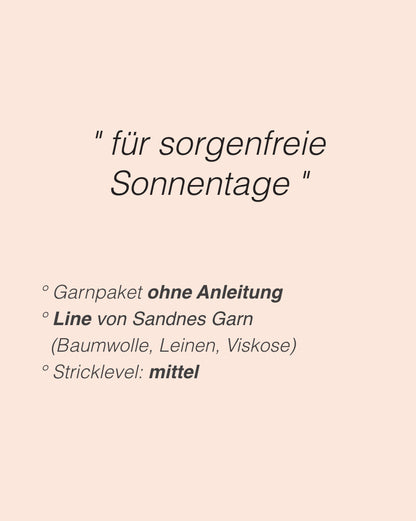 Cornflake Top | sonniges Top aus Line von Sandnes Garn