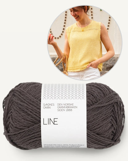Cornflake Top | sonniges Top aus Line von Sandnes Garn