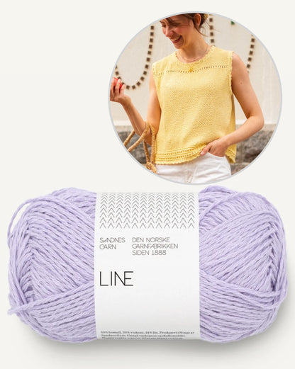 Cornflake Top | sonniges Top aus Line von Sandnes Garn