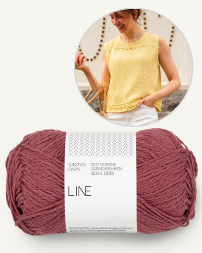 Cornflake Top | sonniges Top aus Line von Sandnes Garn