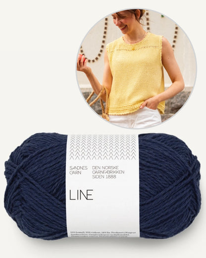 Cornflake Top | sonniges Top aus Line von Sandnes Garn