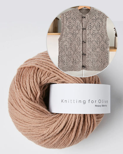 Cosy Hey Ho Vest | winterliches Muster aus Heavy Merino von Knitting for Olive