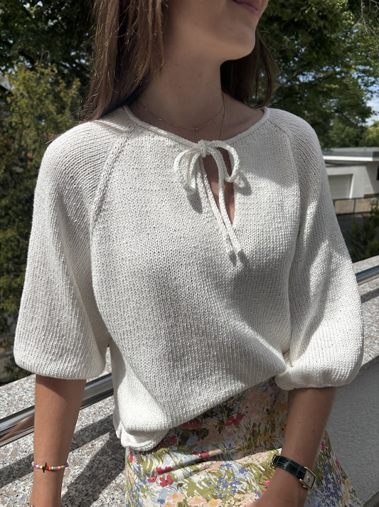 Cosysummer Blouse | lässige Schleifenbluse aus Kinu von ITO Yarn