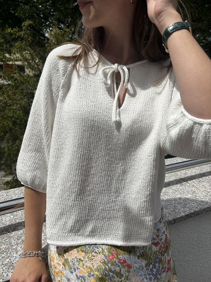 Cosysummer Blouse | lässige Schleifenbluse aus Kinu von ITO Yarn