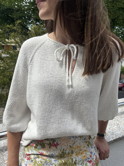 Cosysummer Blouse | lässige Schleifenbluse aus Kinu von ITO Yarn