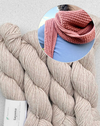 Cozy Pearl Shawl | lässiges Tuch für jeden Tag aus Sayama von Pascuali