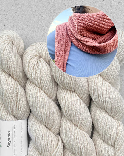 Cozy Pearl Shawl | lässiges Tuch für jeden Tag aus Sayama von Pascuali