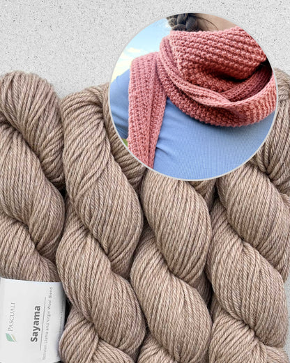 Cozy Pearl Shawl | lässiges Tuch für jeden Tag aus Sayama von Pascuali