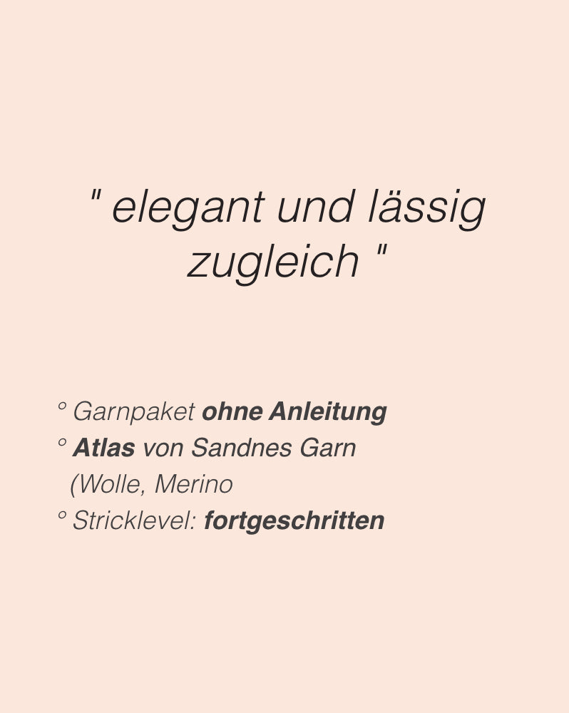 PetiteKnit Dagmar Neck mit Atls von Sandnes Garn 2