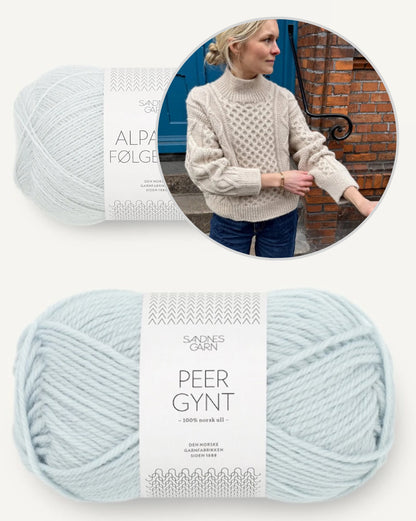 Dagmar Sweater | klassisches Zopfmuster aus Peer Gynt und Alpakka Folgetrad