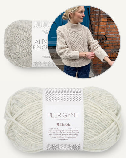 Dagmar Sweater | klassisches Zopfmuster aus Peer Gynt und Alpakka Folgetrad